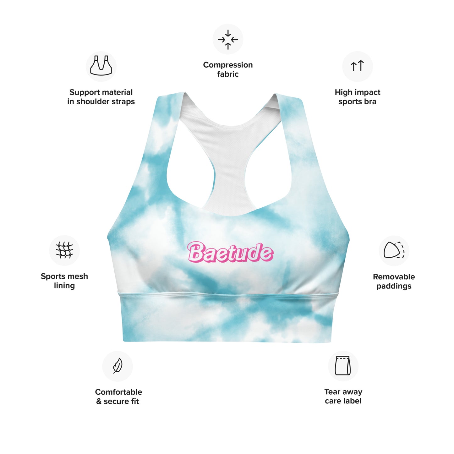 "Baetude" Longline Sports Bra