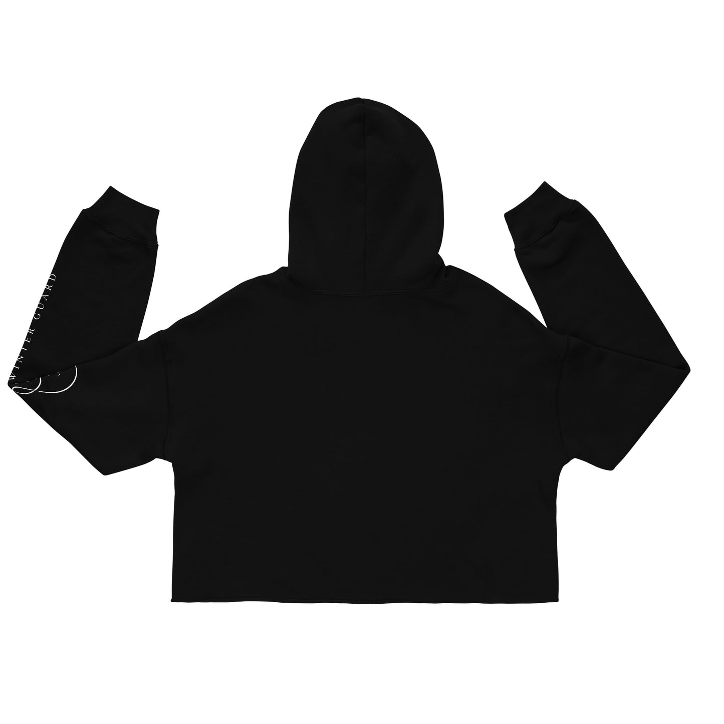 Arm-Print Cropped Hoodie