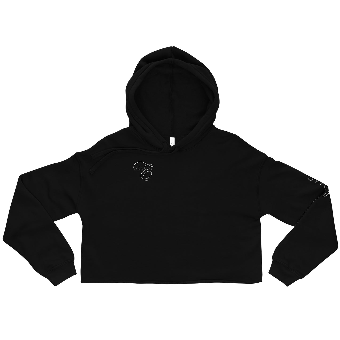 Arm-Print Cropped Hoodie