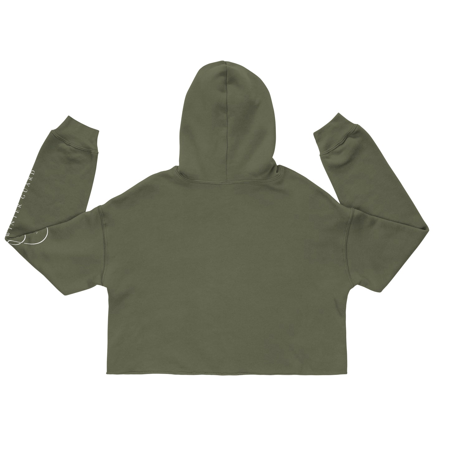 Arm-Print Cropped Hoodie