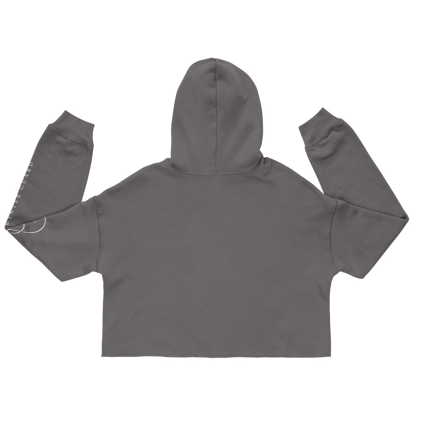 Arm-Print Cropped Hoodie